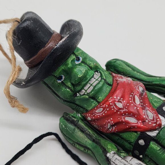 Rustic Country Western Christmas Ornament Cowboy Cactus Figurine Sheriff - Picture 2 of 8